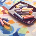 Pastels and pastel art background